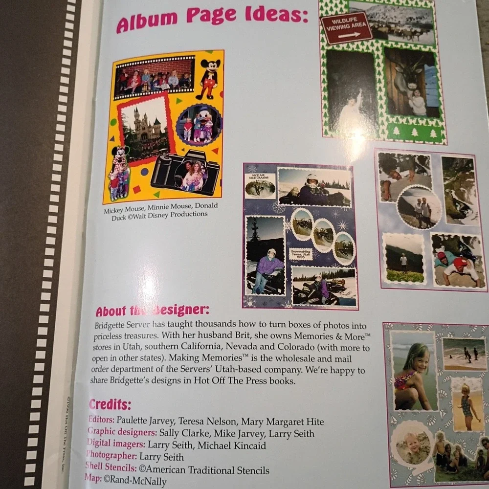 Fiskars Paper Pizazz Vacation Scrapbook Acid Free Sheets Book 1996 VTG‎ Used